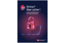 Ein bild mit einem digitalen Schloss &uuml;ber einem Laptop und dem Text 